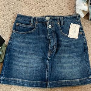 Free people Jean skirt NWT